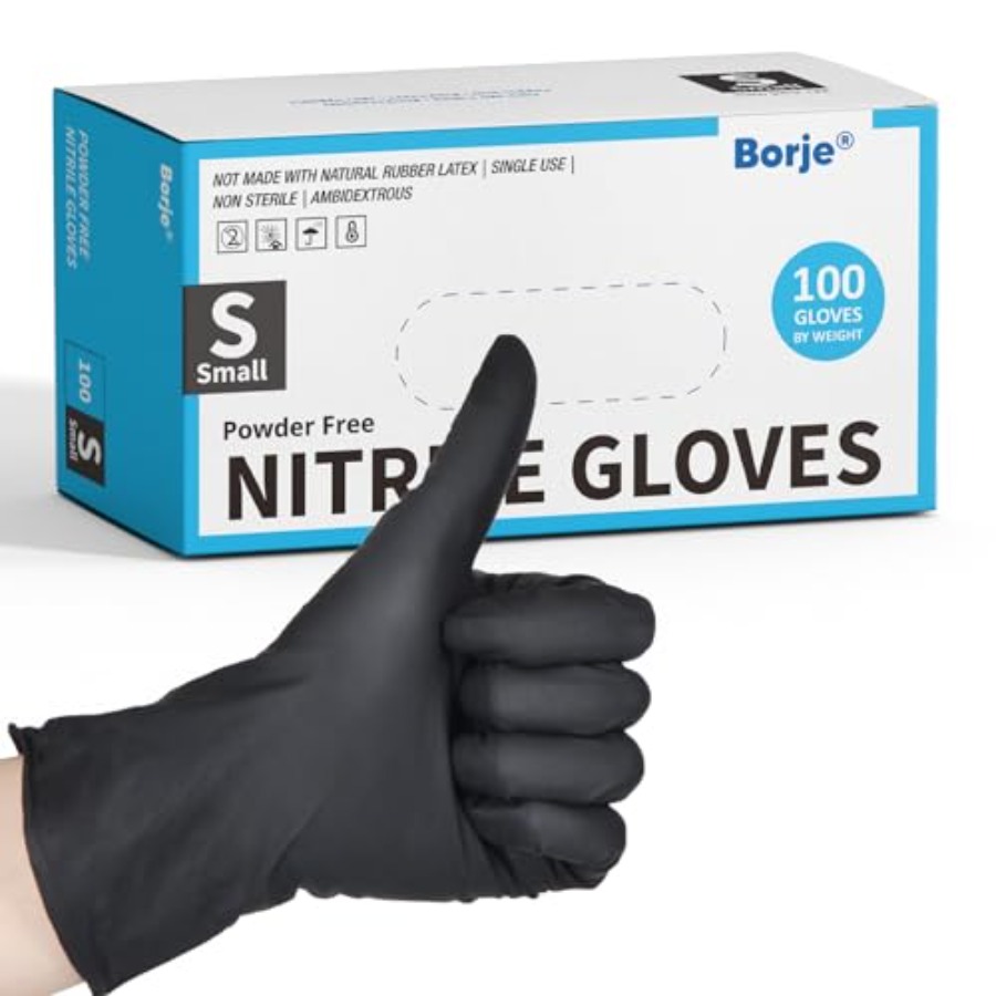 Exam Glove Nitrile - Nitrile Gloves, 100 Count Disposable Gloves,