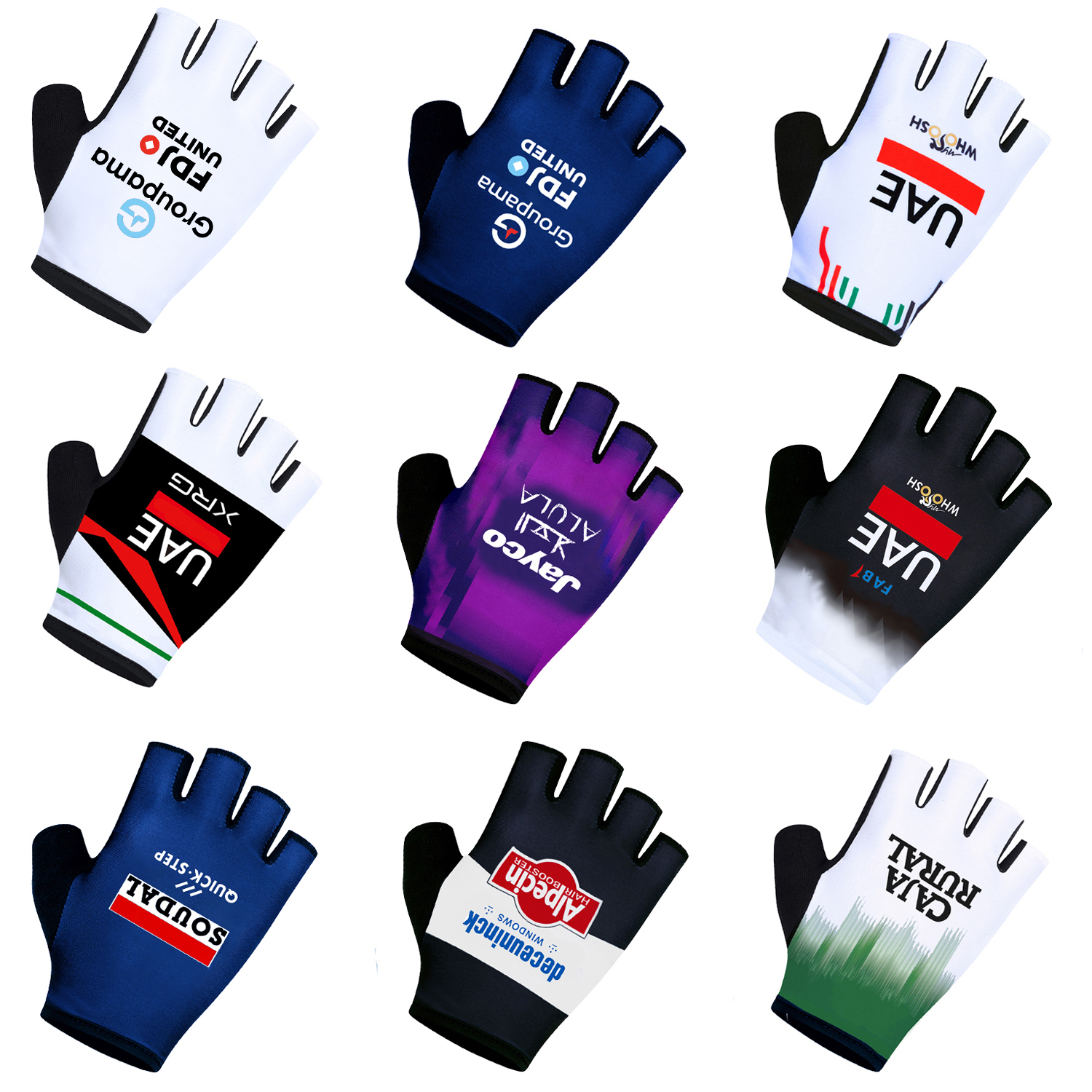 Workout Glove Gym - 2026 UAE Team Cycling Gloves FDJ