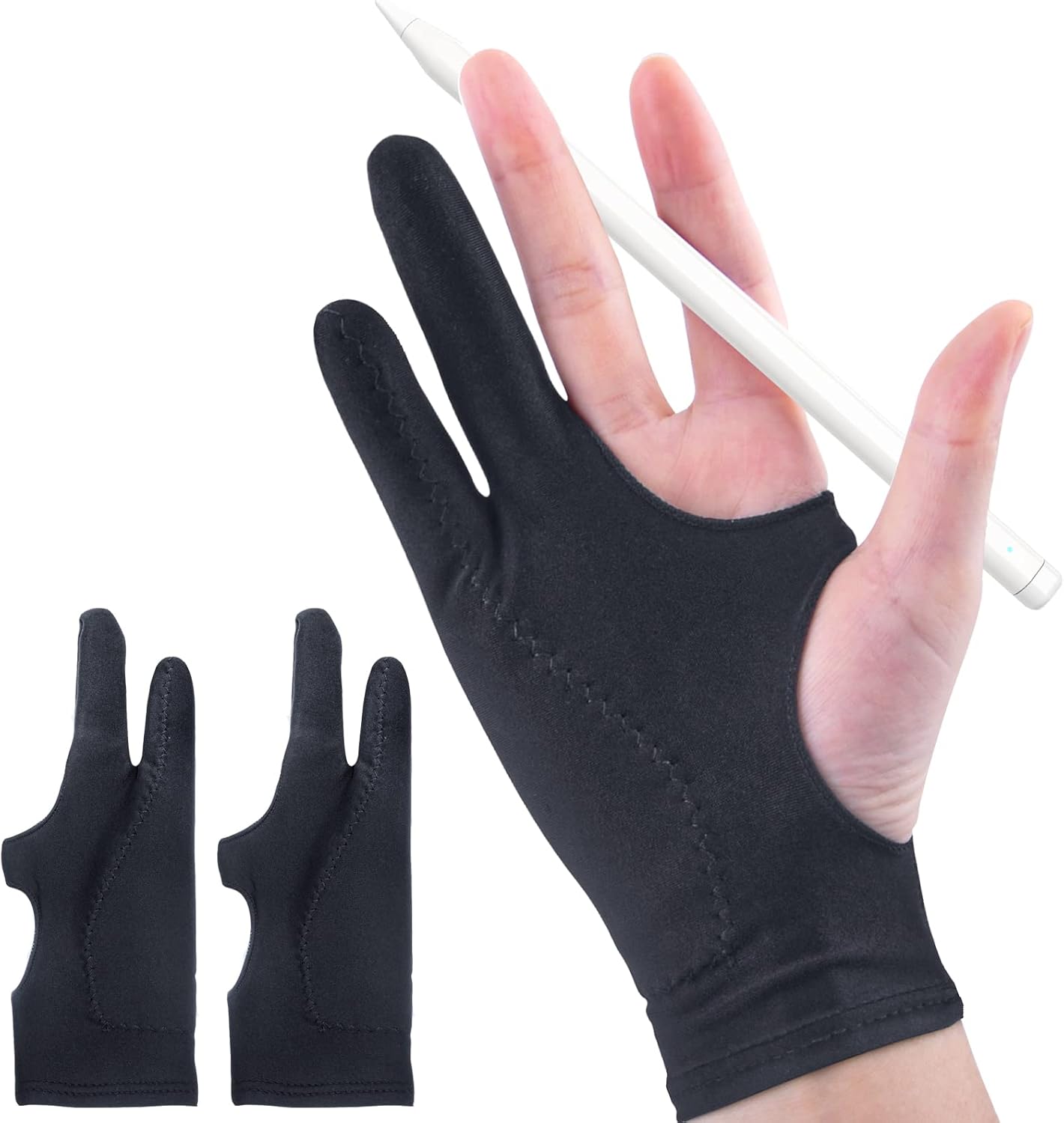 Touchscreen Glove Capacitive - 2-Pack Drawing Glove with Palm Rejection