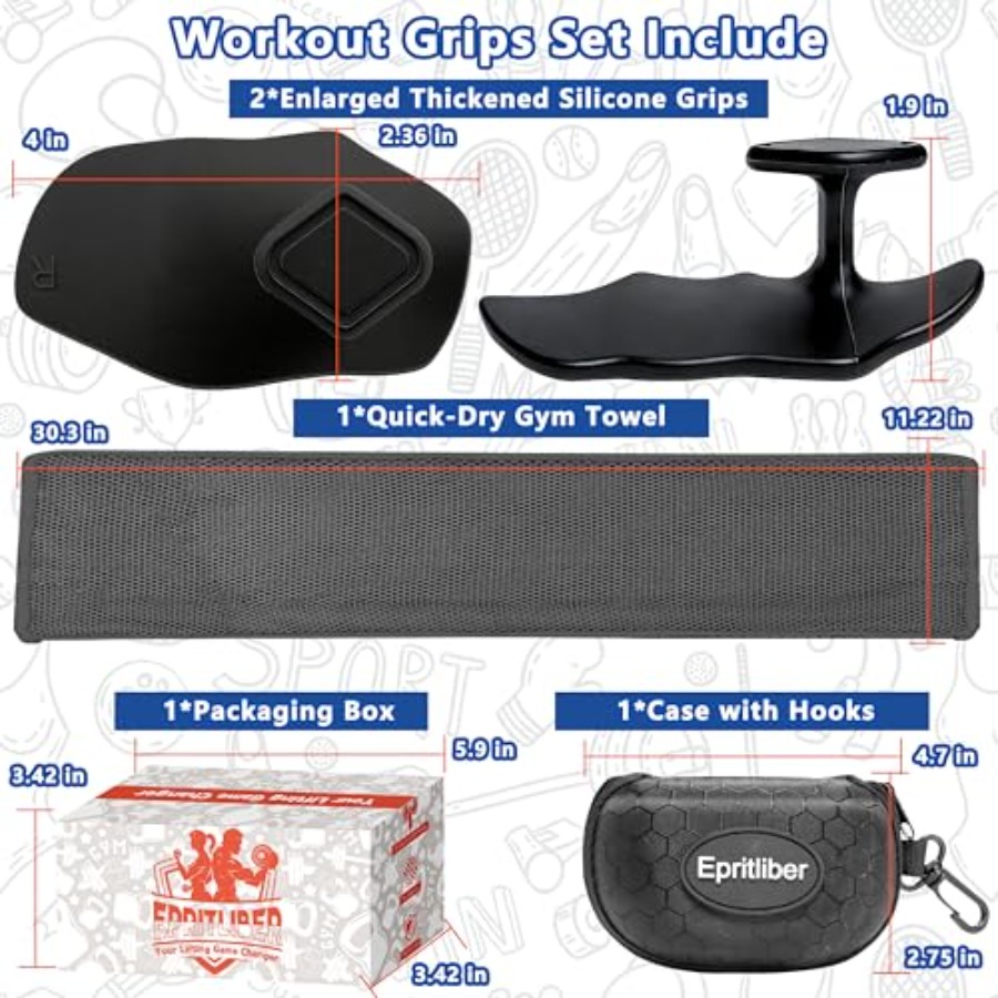 Large Silicone Workout Grips K - Workout Glove Gym avis et prix