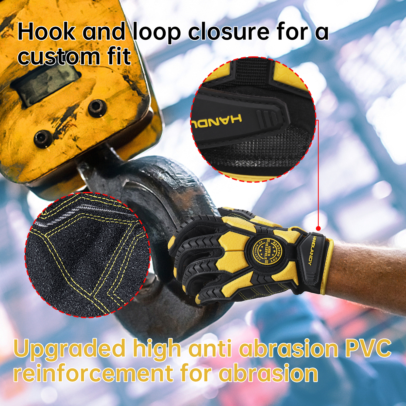 Heavy Duty Work Gloves, Cut 6  - Work Glove Impact avis et prix
