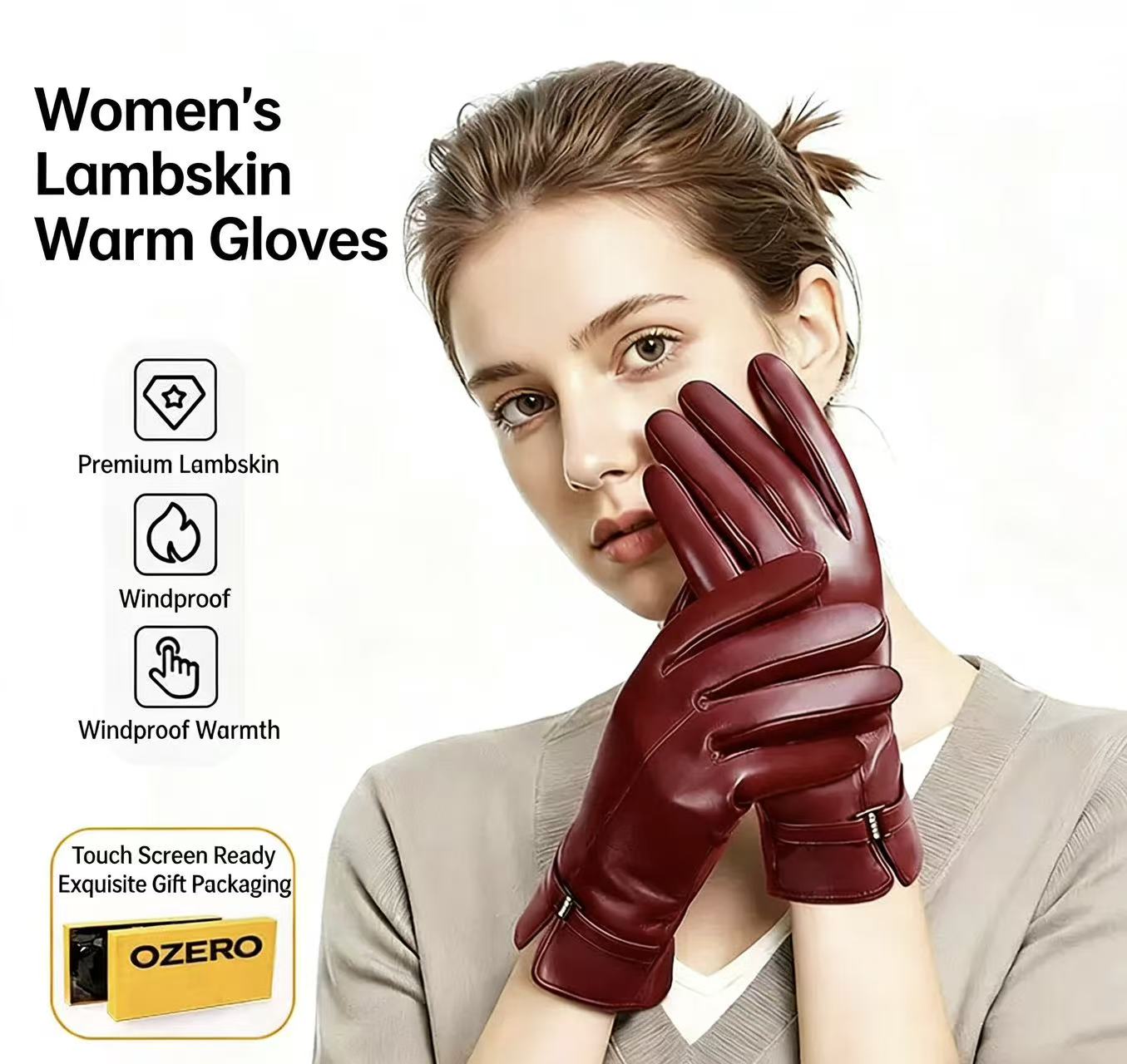 Women's Fashionable Winter She - Wool Glove Lined avis et prix