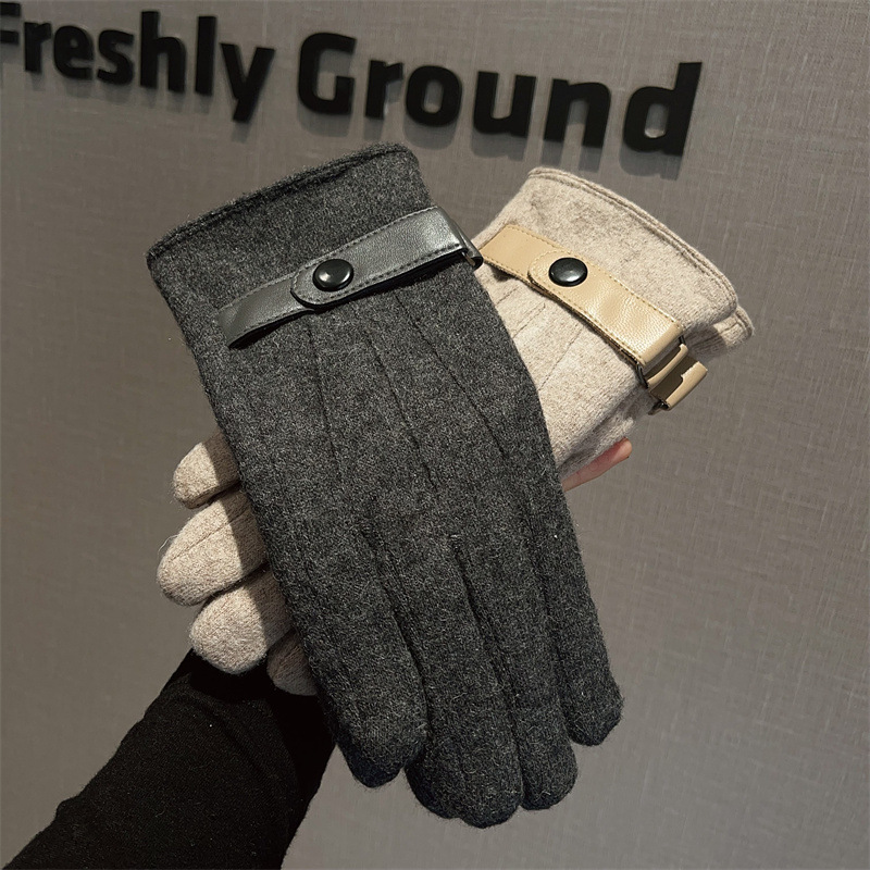 Gloves Men Wool Fleece Lined T - Wool Glove Lined avis et prix