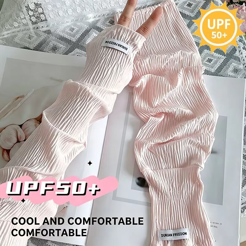 Summer Loose Ice Silk Uv Prote - Fingerless Glove Knit avis et prix