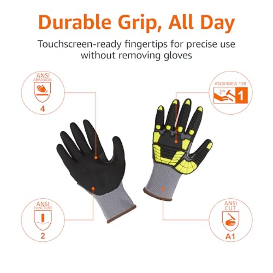 Safety work gloves for industr - Work Glove Impact avis et prix