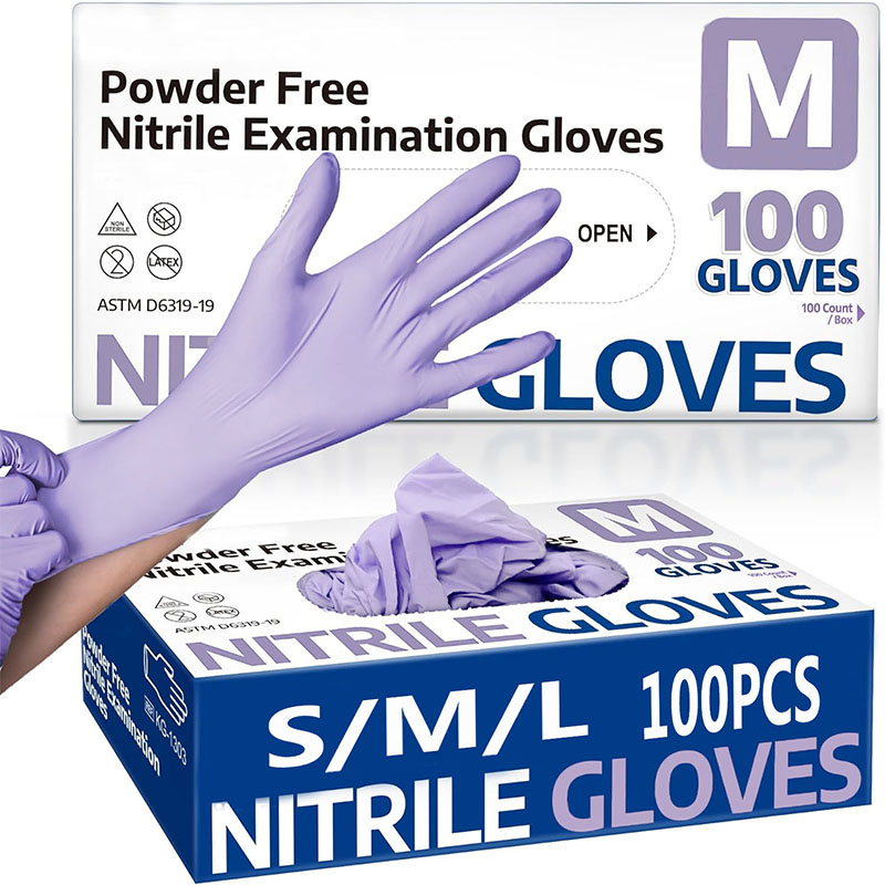 10/20/50/100PCS Purple Disposa - Nitrile Mechanic Glove avis et prix