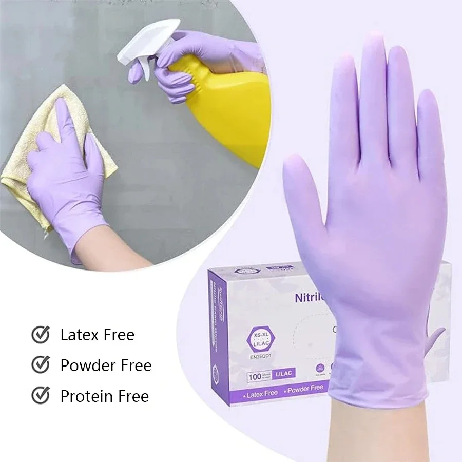 10/20/50/100PCS Purple Disposa - Nitrile Mechanic Glove avis et prix