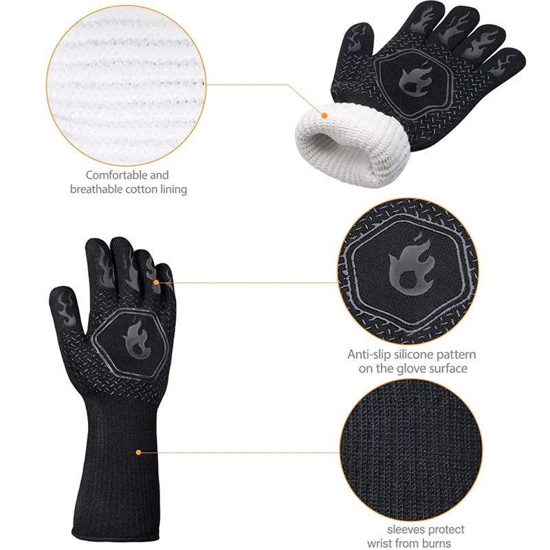 1 Pair Oven Gloves, Oven Mitts - Oven Mitt Silicone avis et prix