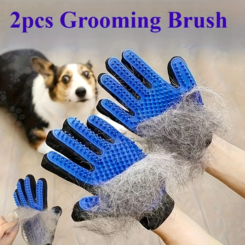 Pet Gloves Cat Grooming Gloves - Rubber Glove Cleaning avis et prix