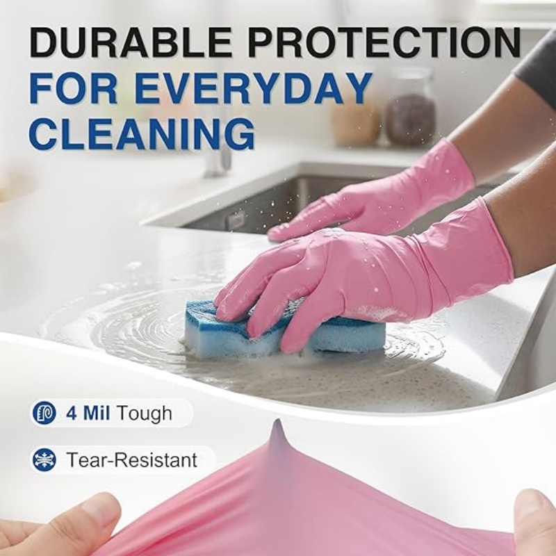 Pink Nitrile Disposable Gloves - Nitrile Mechanic Glove avis et prix