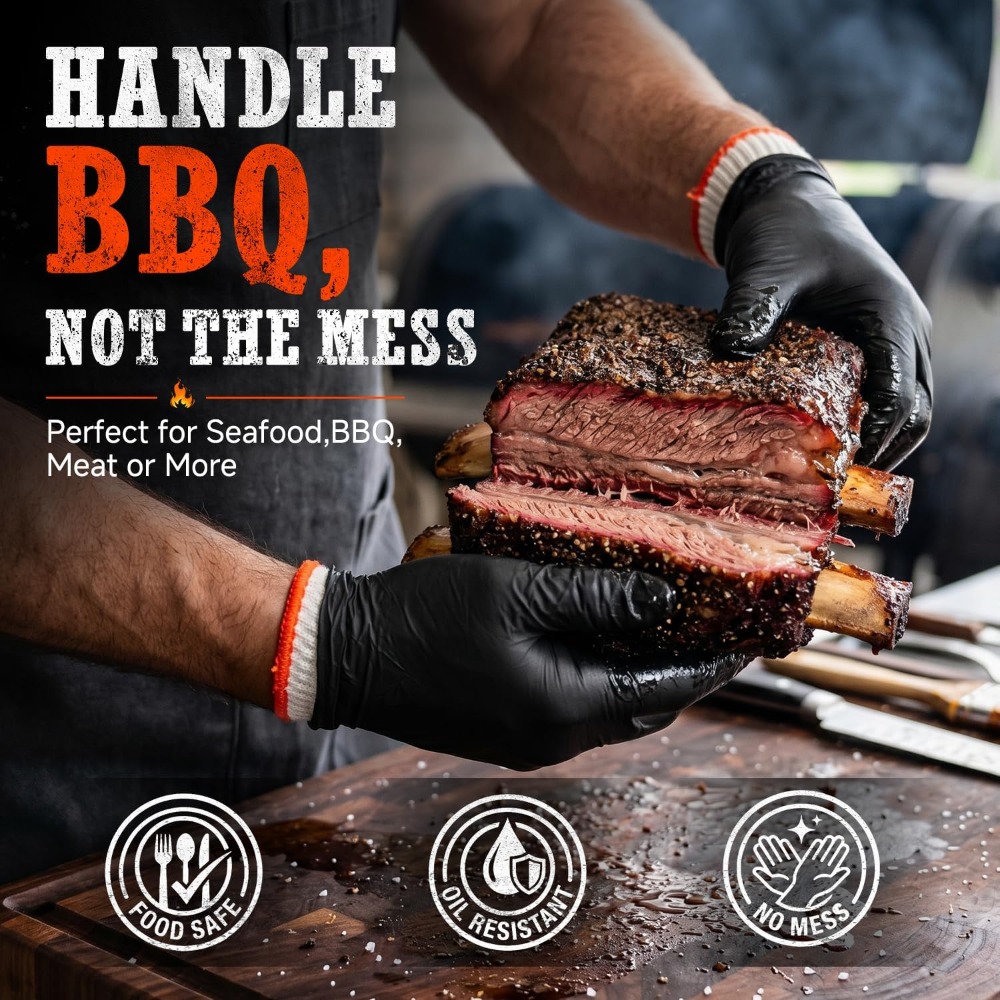 BBQ Gloves 50 Disposable Nitri - Latex Disposable Glove avis et prix