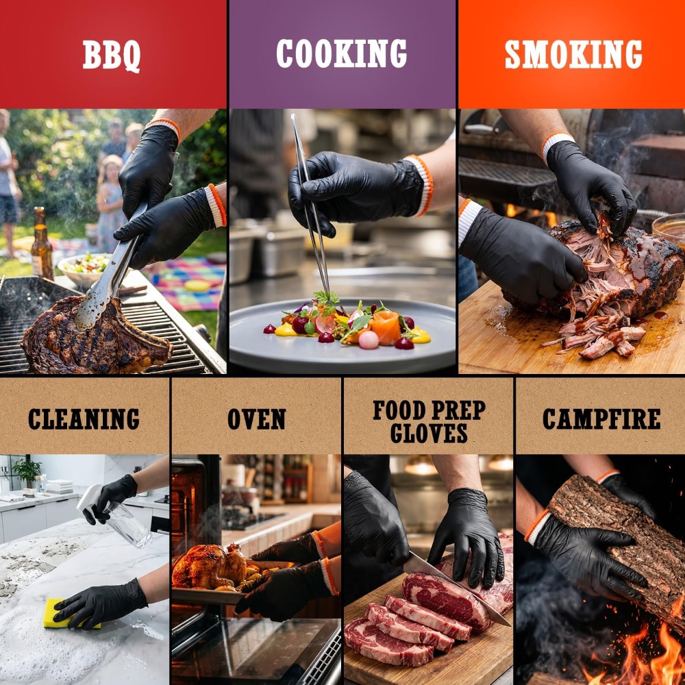 BBQ Gloves 50 Disposable Nitri - Latex Disposable Glove avis et prix