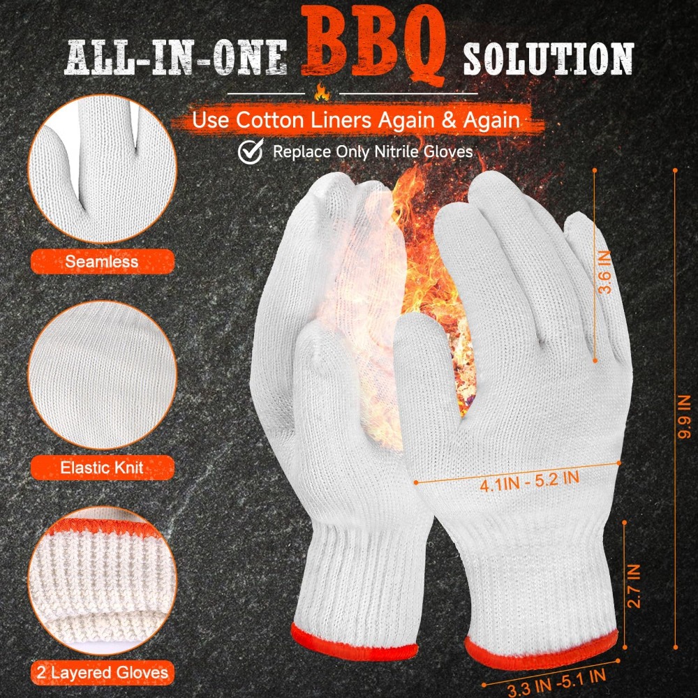 BBQ Gloves 50 Disposable Nitri - Latex Disposable Glove avis et prix