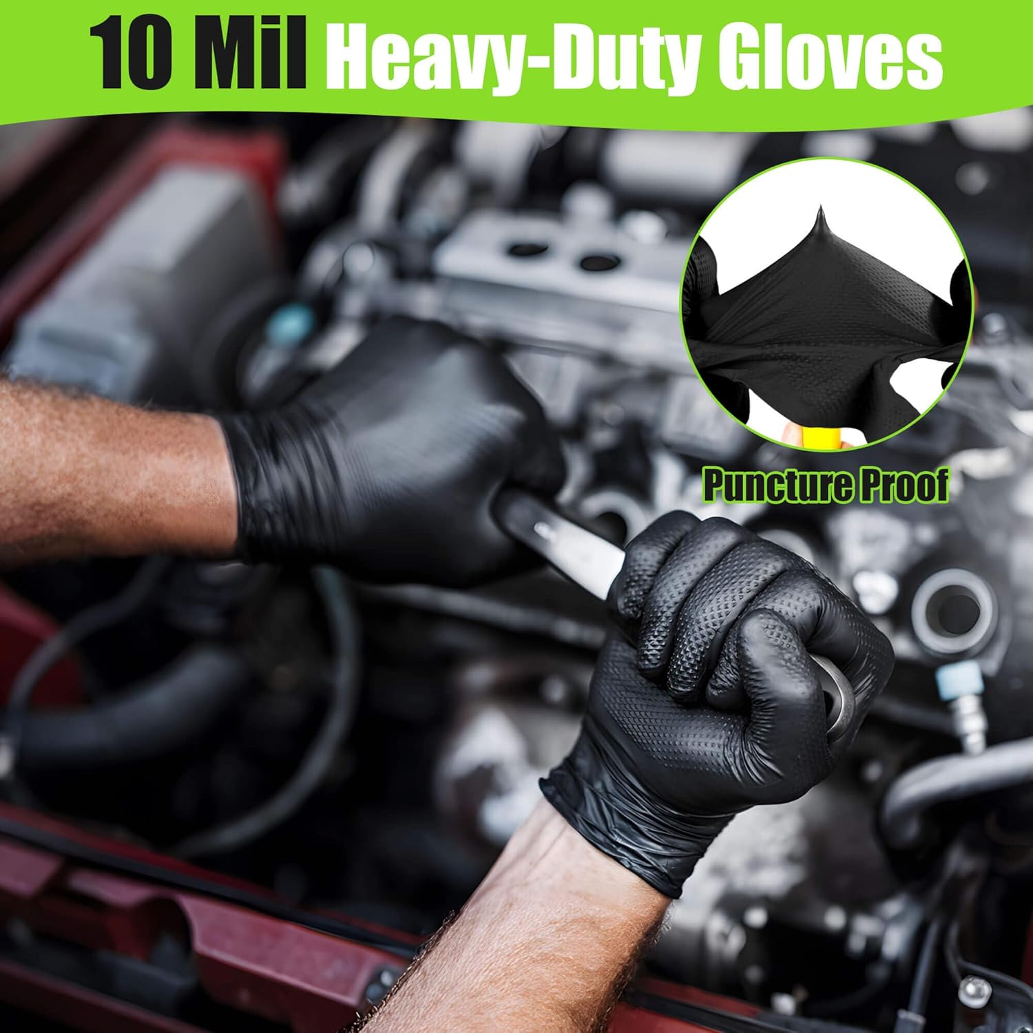 10 Mil Nitrile Gloves Large -  - Nitrile Mechanic Glove avis et prix