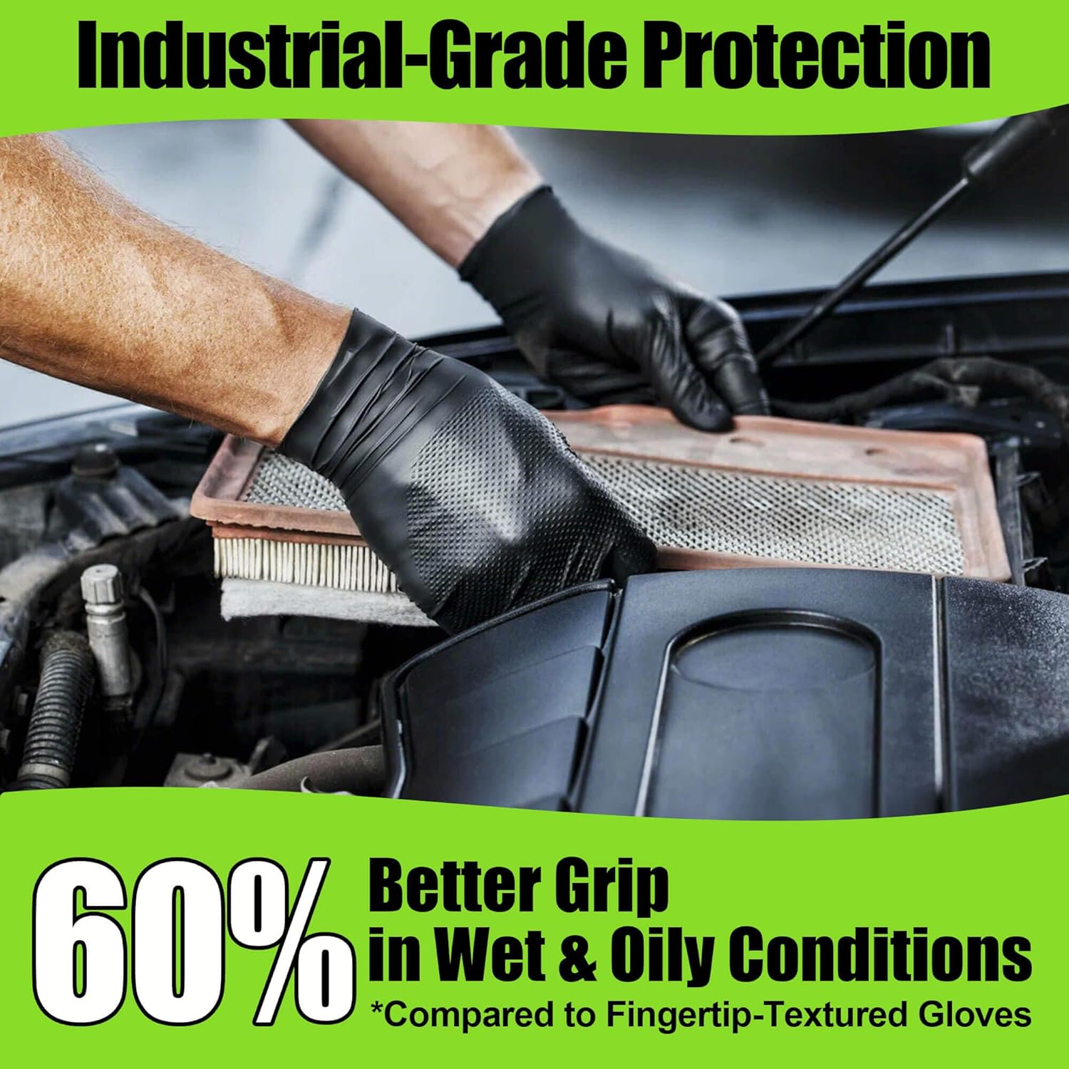 10 Mil Nitrile Gloves Large -  - Nitrile Mechanic Glove avis et prix