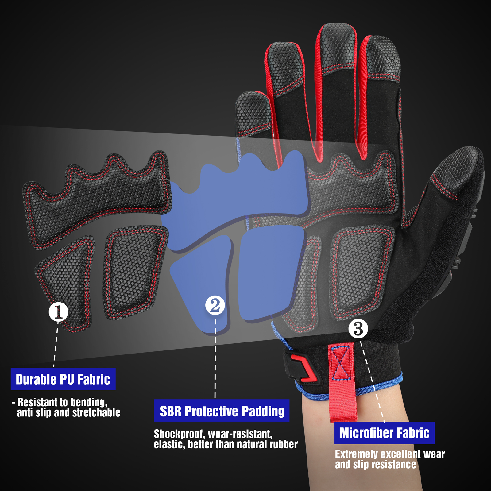 WORKPRO Heavy-duty Work Gloves - Work Glove Impact avis et prix