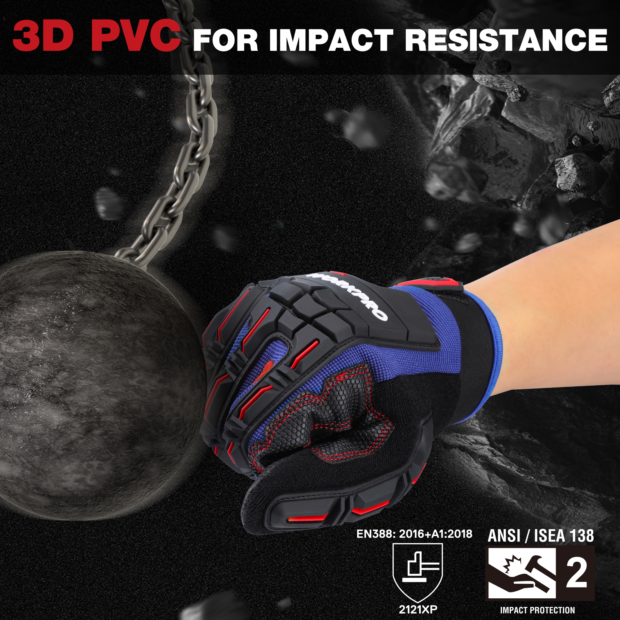 WORKPRO Heavy-duty Work Gloves - Work Glove Impact avis et prix