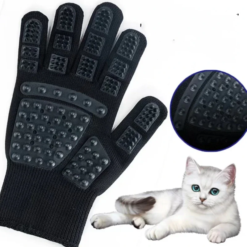 1PC Pet Hair Grooming Gloves C - Rubber Glove Cleaning avis et prix