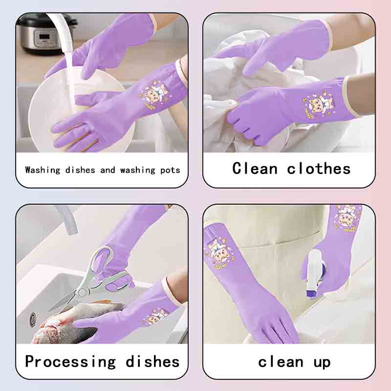 1 pair of household cleaning a - Dish Glove Rubber avis et prix