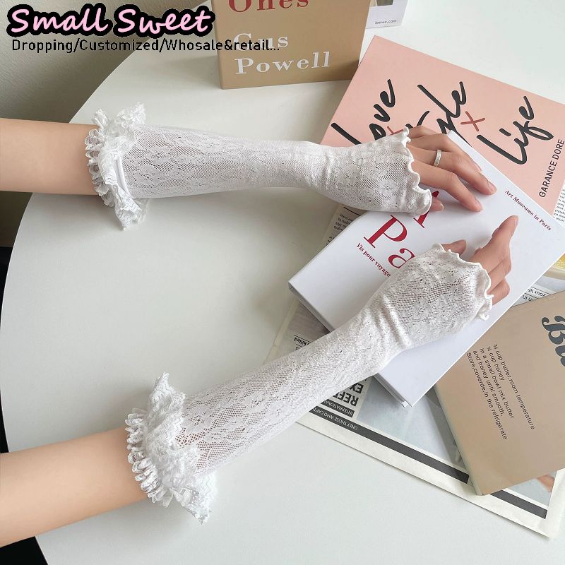Women's Harajuku White Arm Sle - Fingerless Glove Knit avis et prix