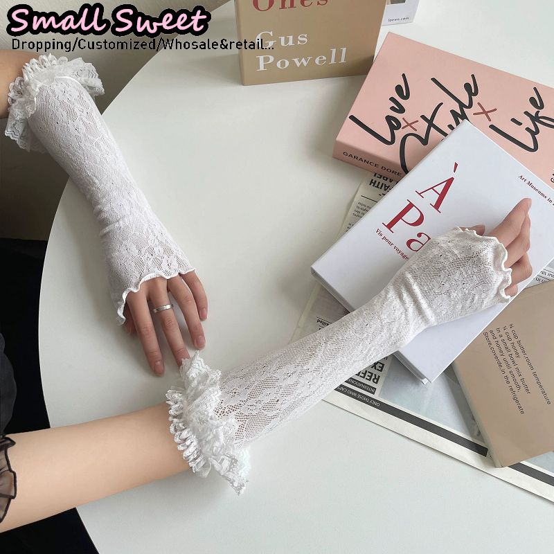 Women's Harajuku White Arm Sle - Fingerless Glove Knit avis et prix