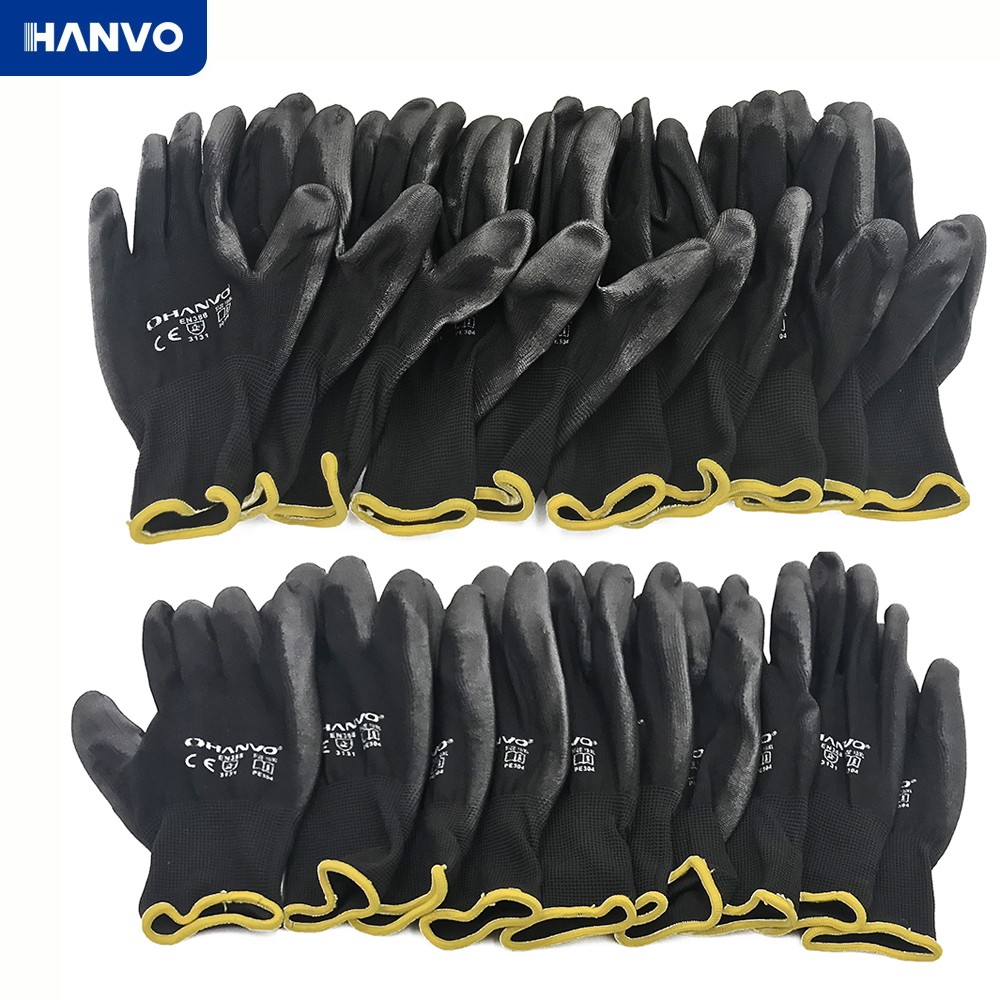 10 Pairs PU Nitrile Safety Coa - Nitrile Mechanic Glove avis et prix