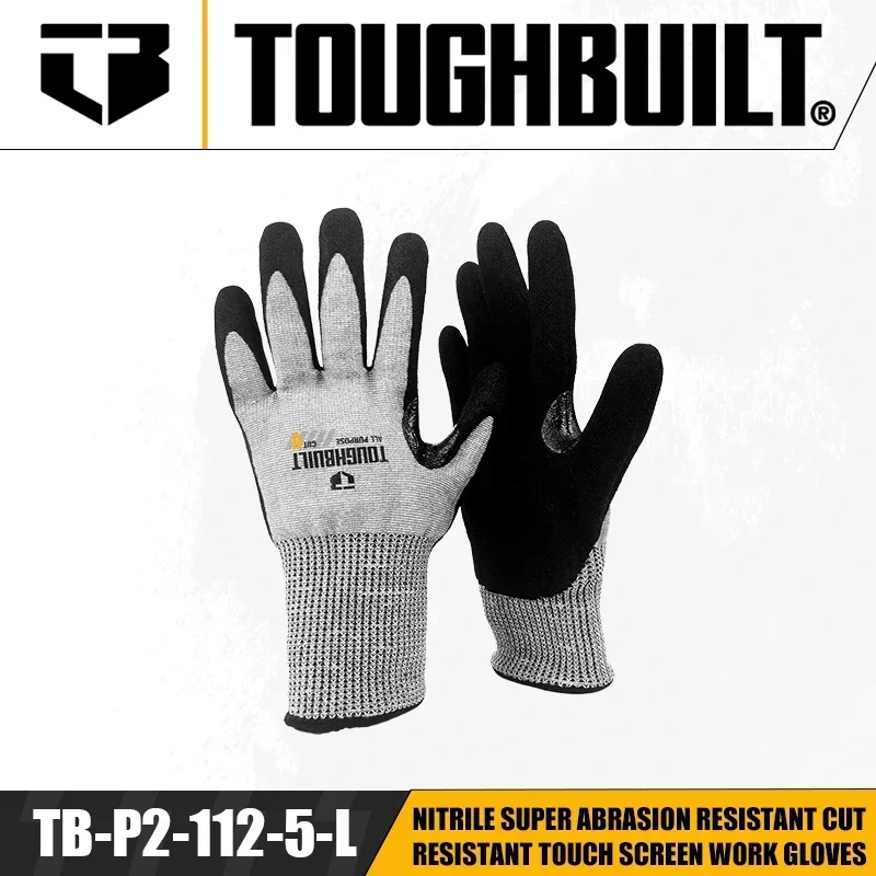 TOUGHBUILT TB-P2-112-5-L Nitri - Nitrile Mechanic Glove avis et prix
