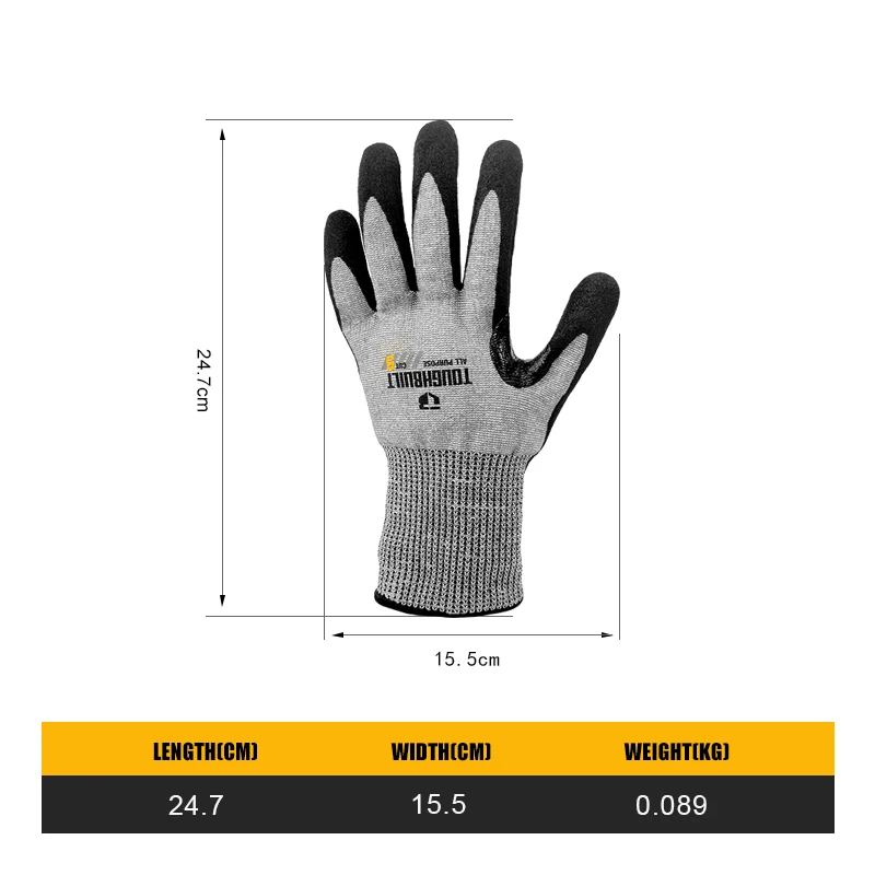TOUGHBUILT TB-P2-112-5-L Nitri - Nitrile Mechanic Glove avis et prix