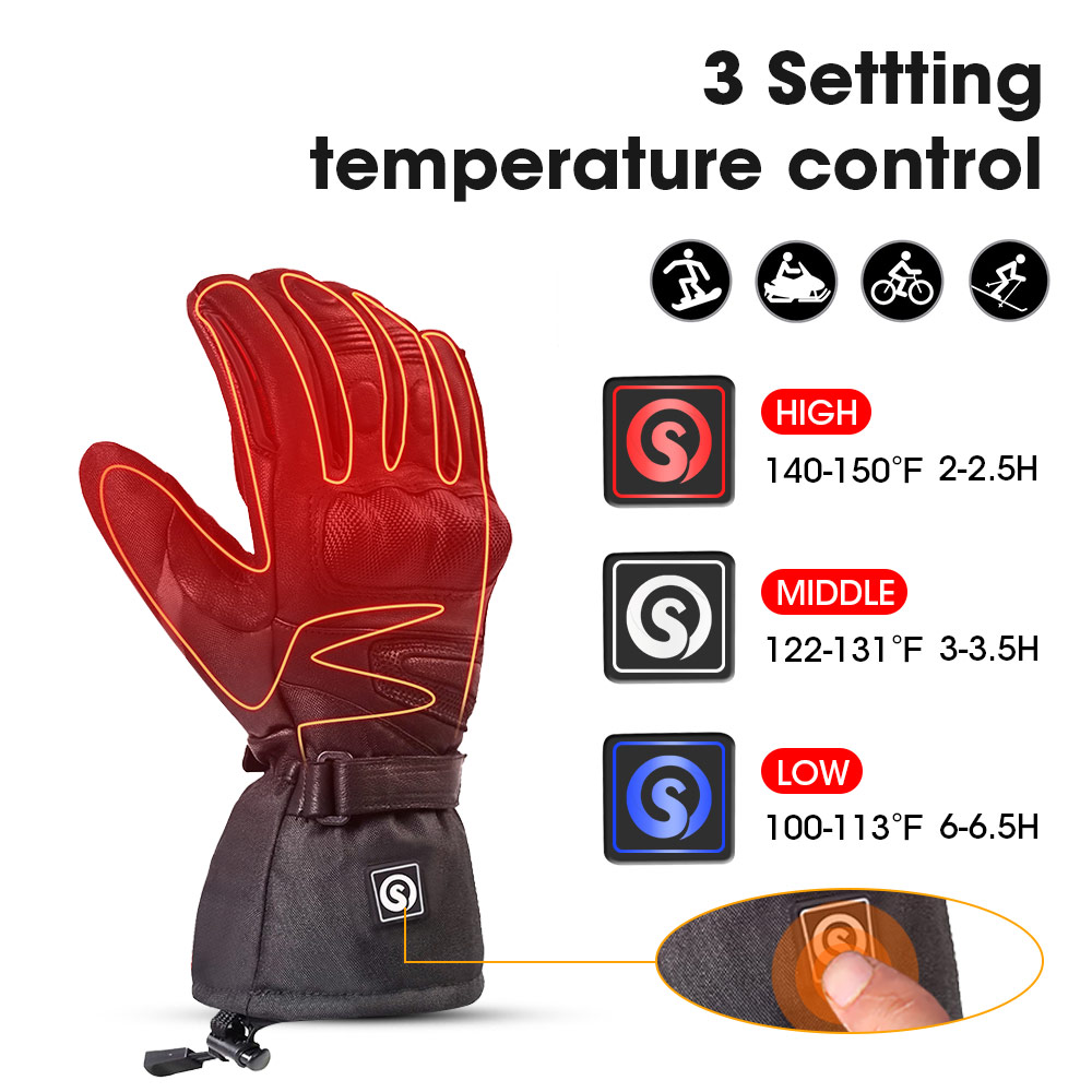 Snow Deer Winter Electric Heat - Ski Glove Waterproof avis et prix