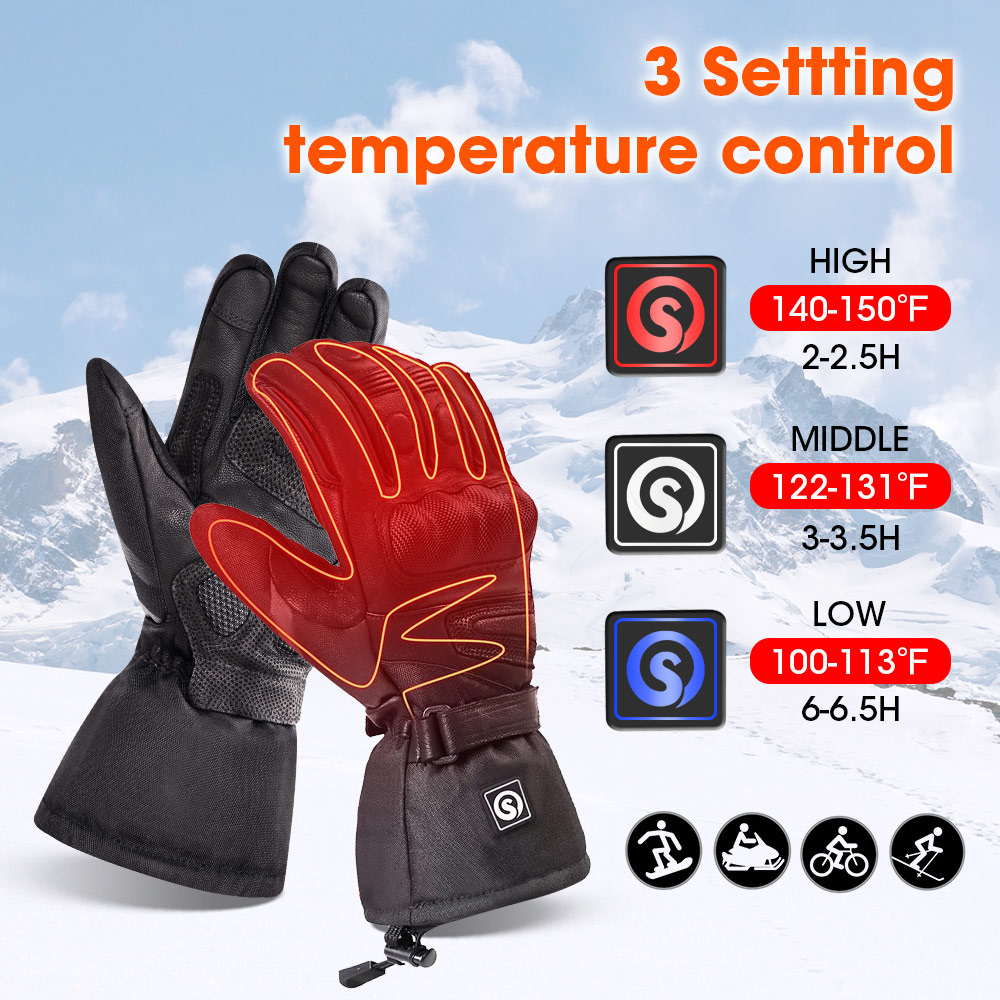 Snow Deer Winter Electric Heat - Ski Glove Waterproof avis et prix