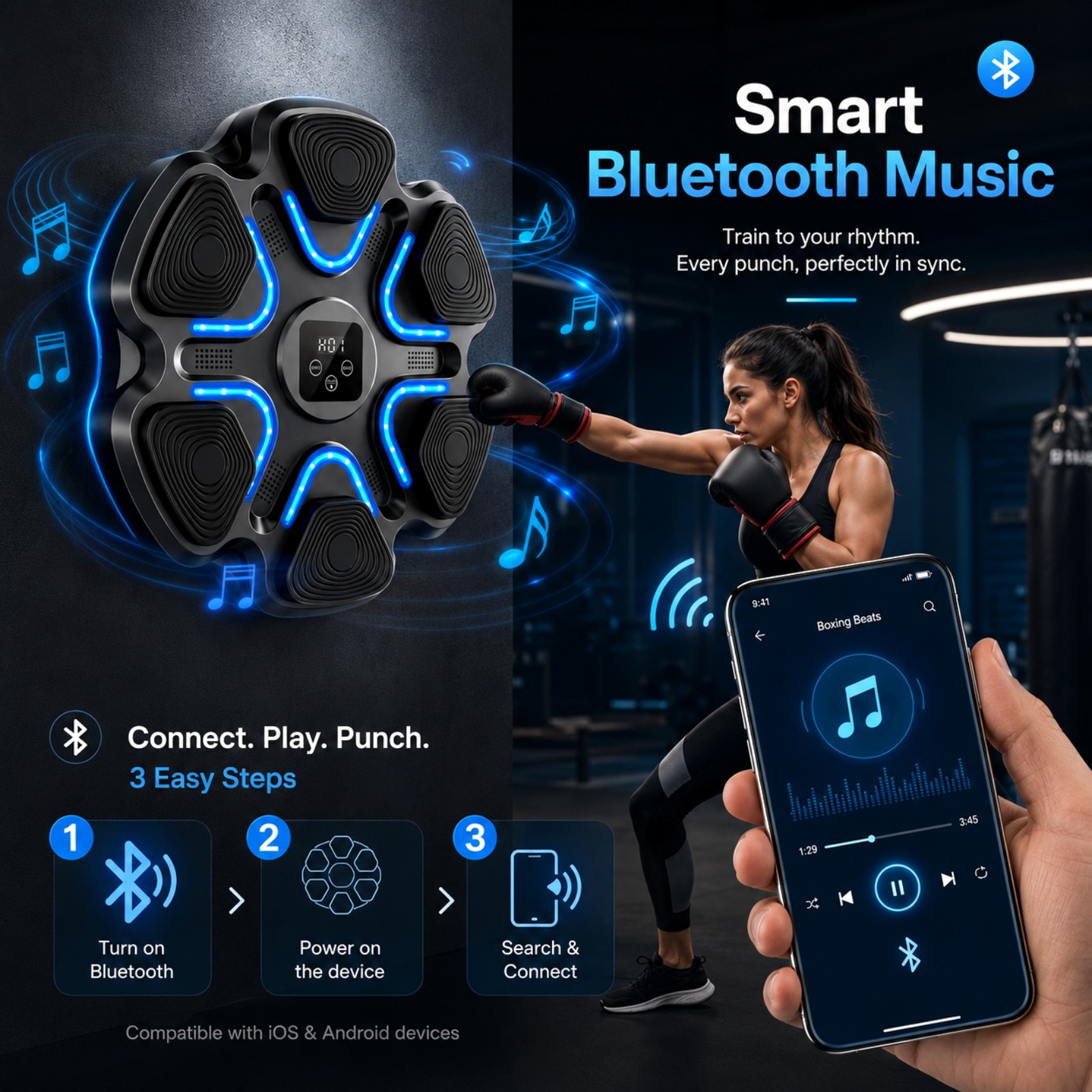 Music Boxing Machine Kids Adul - Workout Glove Gym avis et prix
