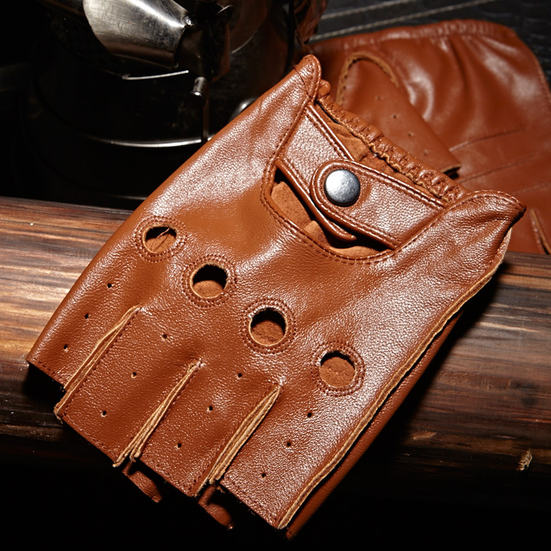 High Quality Man's Half Finger - Leather Driving Glove avis et prix