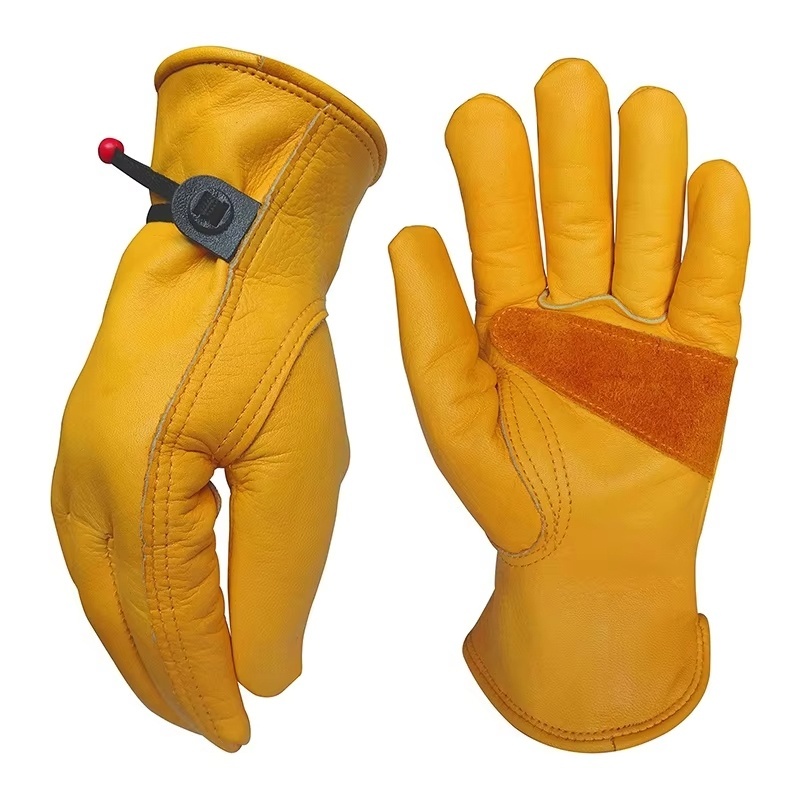 1 Pair Cowhide Heavy Duty Secu - Leather Driving Glove avis et prix