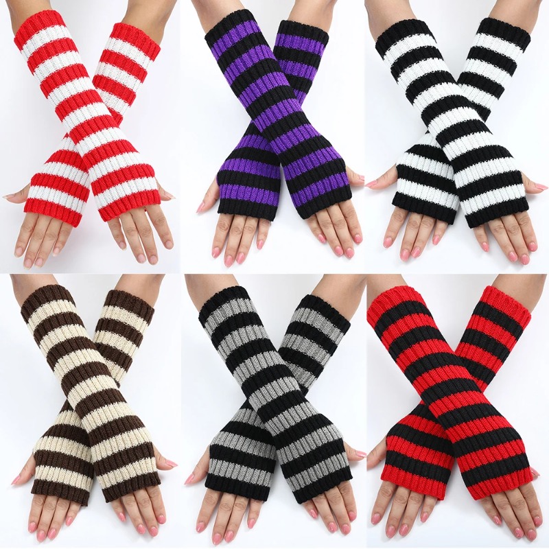Women's Knitted Fingerless Arm - Fingerless Glove Knit avis et prix