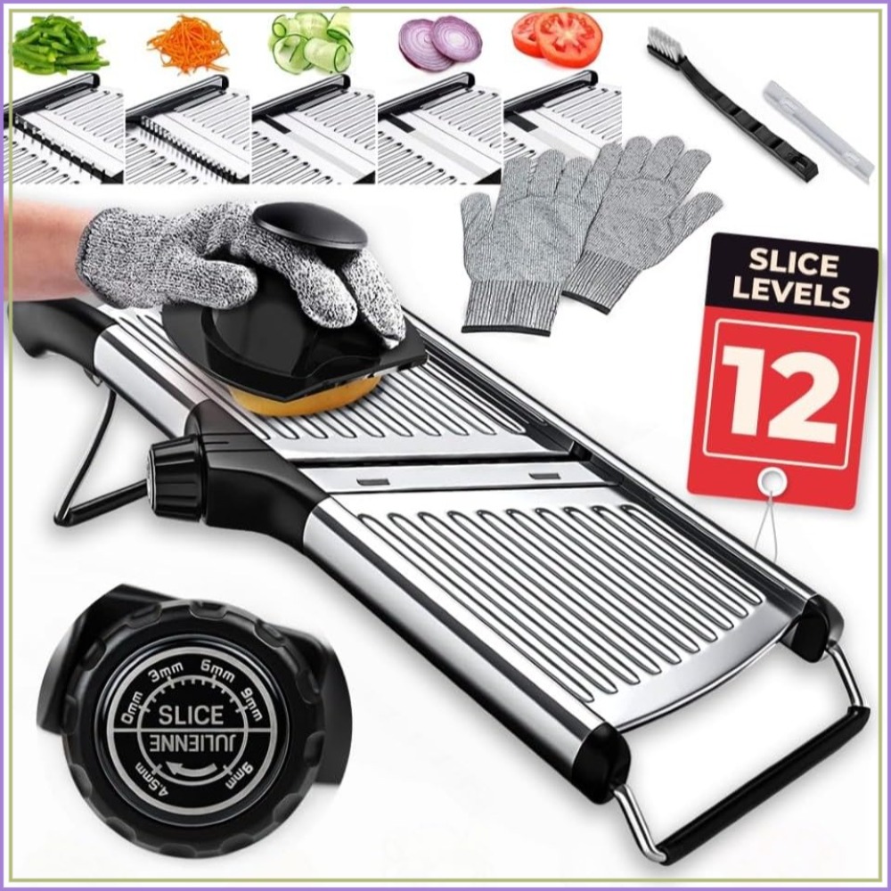 Adjustable Mandoline Food Slic - Cut Resistant Glove avis et prix
