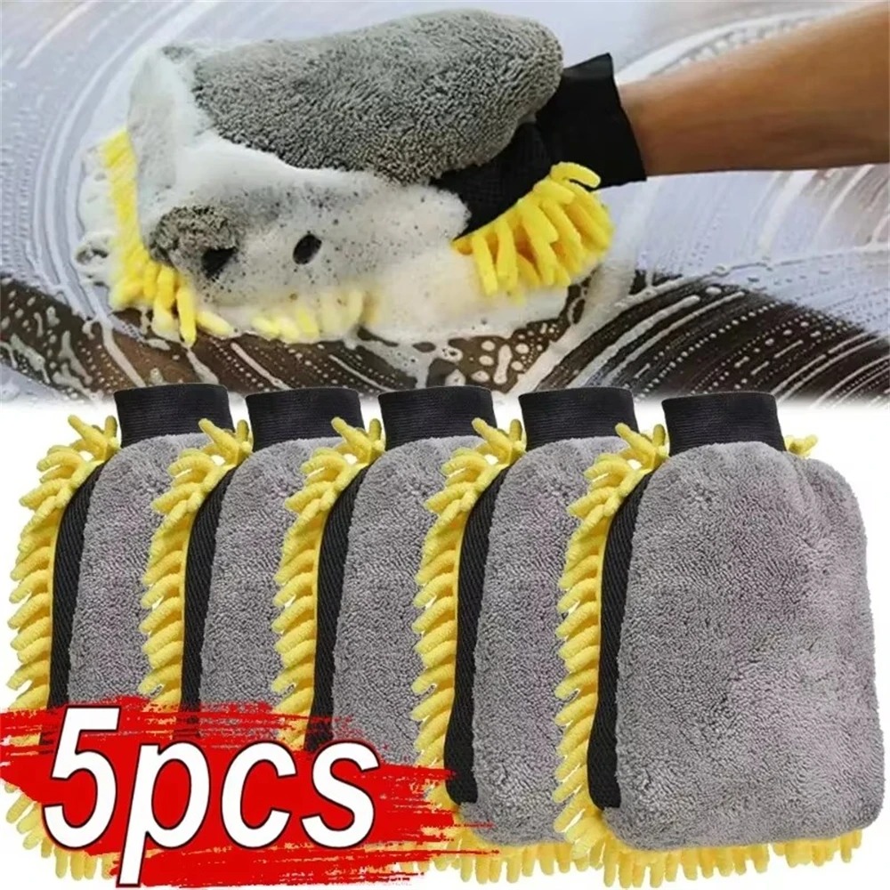 1/5pcs Car Washing Gloves Wate - Gardening Glove Waterproof avis et prix