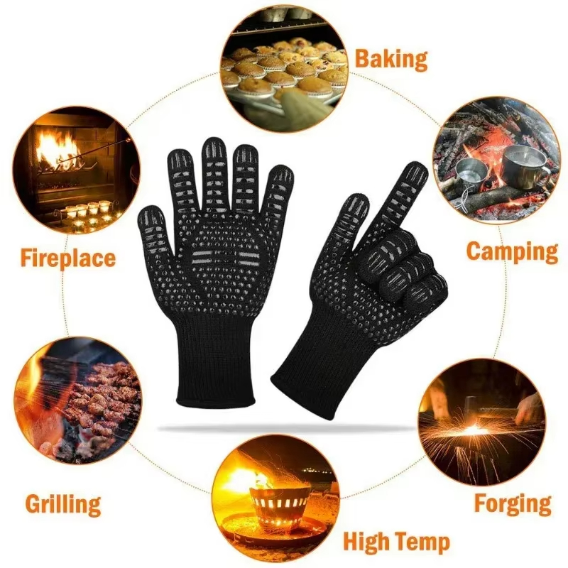 1PCS Piece BBQ Gloves High Tem - Oven Mitt Silicone avis et prix