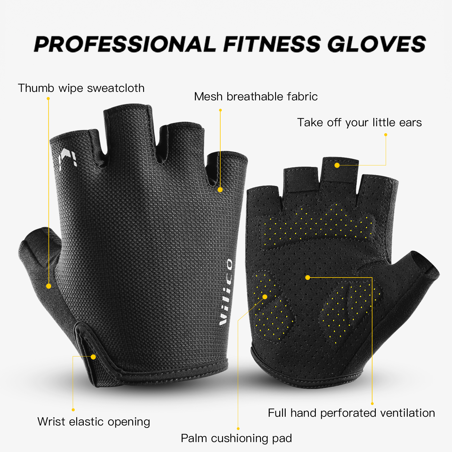 Vilico Sports Cycling Gloves H - Workout Glove Gym avis et prix