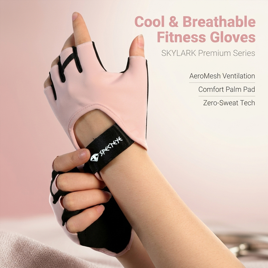 Women Pink Half Finger Fitness - Workout Glove Gym avis et prix
