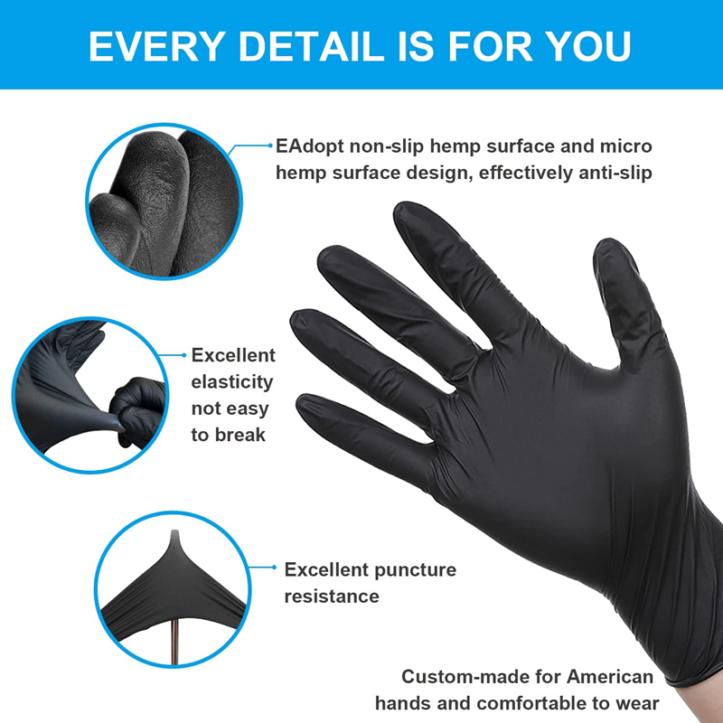 20/50/100PCS Disposable Nitril - Nitrile Mechanic Glove avis et prix