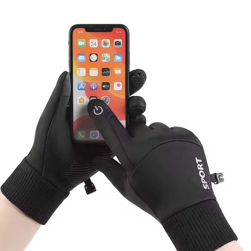 Black Winter Warm Full Fingers - Ski Glove Waterproof avis et prix