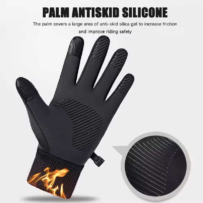 Black Winter Warm Full Fingers - Ski Glove Waterproof avis et prix
