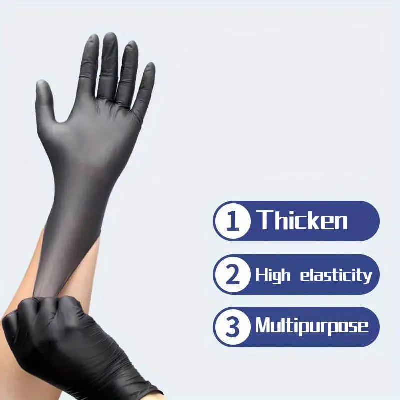100/50/20PCS Black Nitrile Glo - Nitrile Mechanic Glove avis et prix