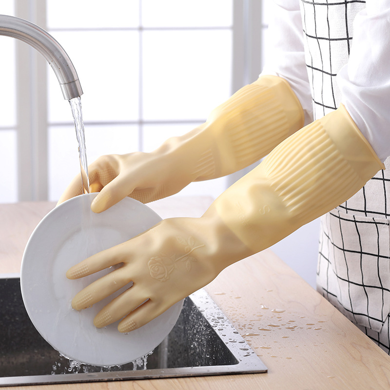 38cm Household Laundry Gloves  - Dish Glove Rubber avis et prix