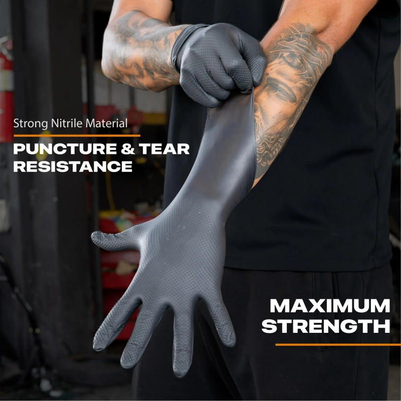 Black Heavy Duty Nitrile Dispo - Nitrile Mechanic Glove avis et prix