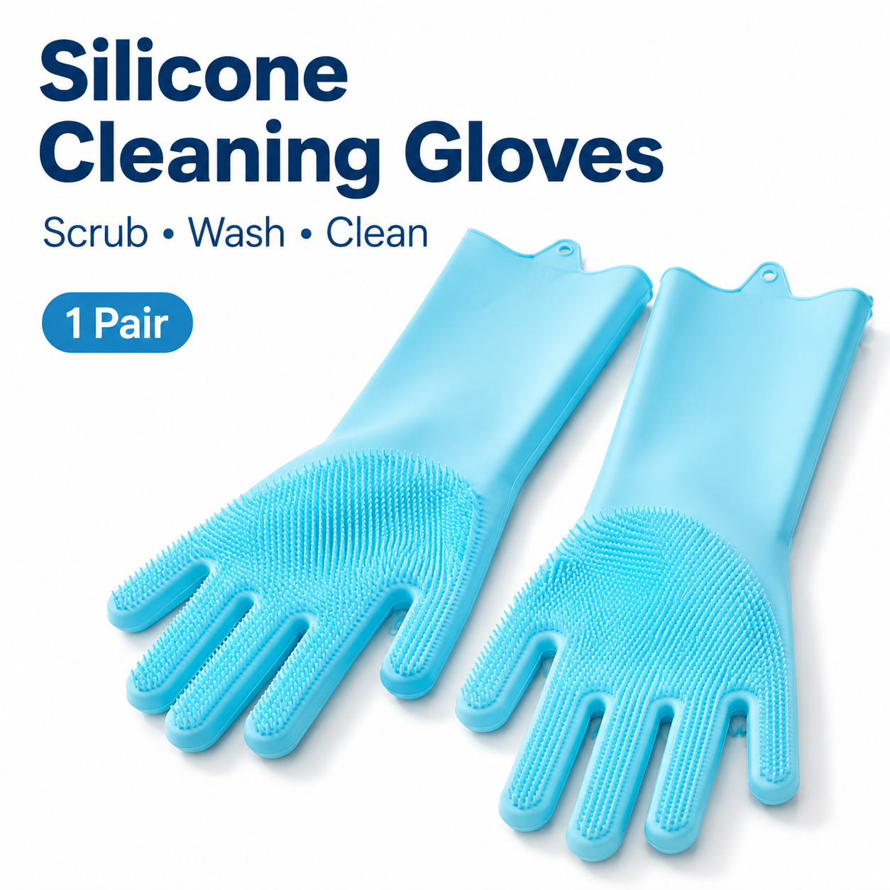 1 Pair Silicone Cleaning Glove - Dish Glove Rubber avis et prix
