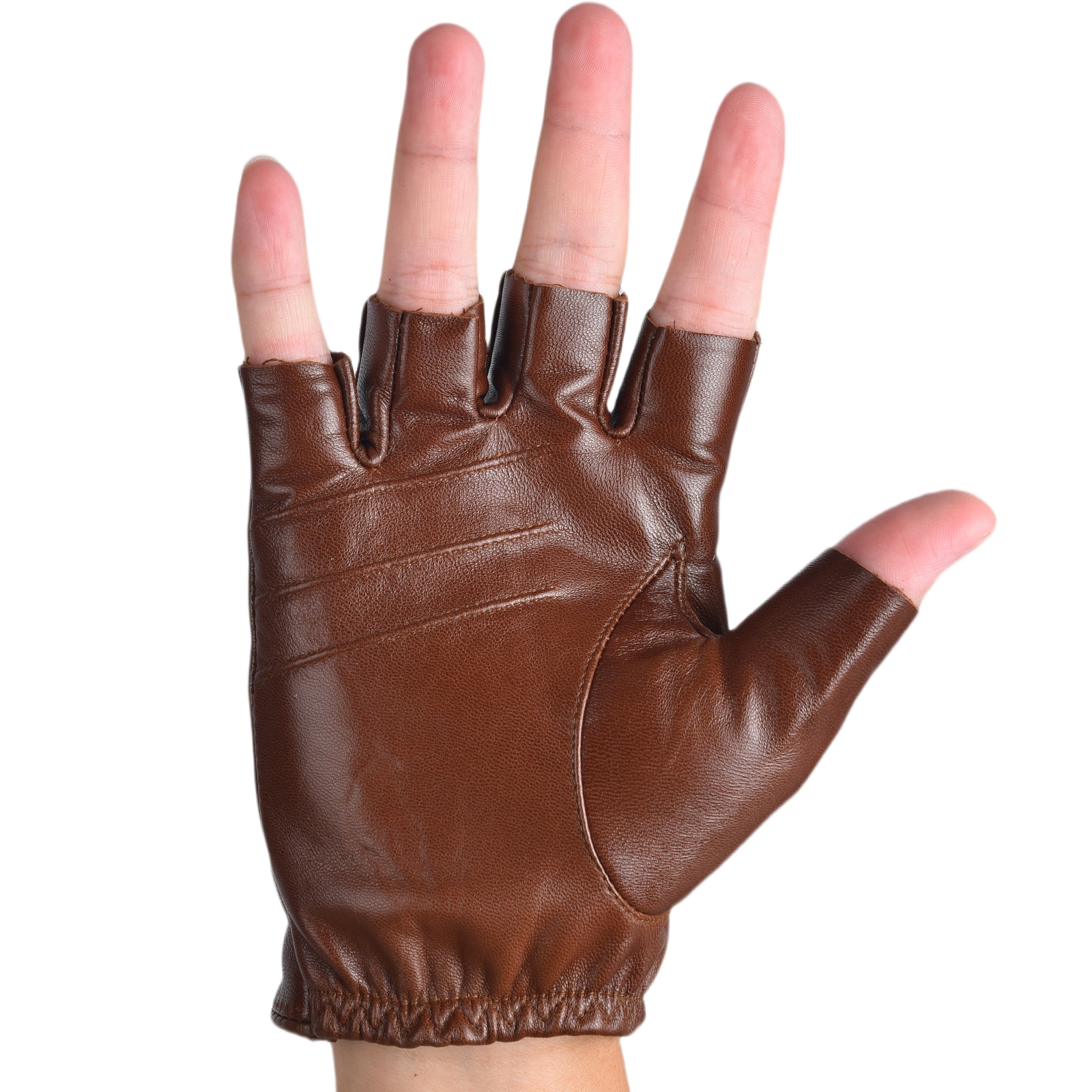 Mens Fingerless Half Finger Le - Leather Driving Glove avis et prix