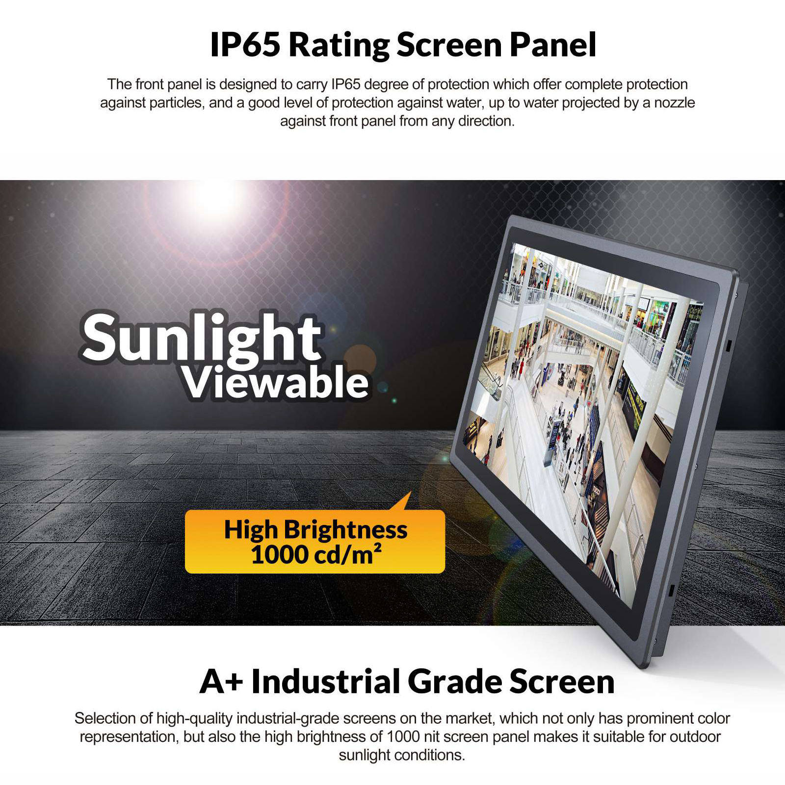 Custom IP65 Waterproof Fanless - Touchscreen Glove Capacitive avis et prix