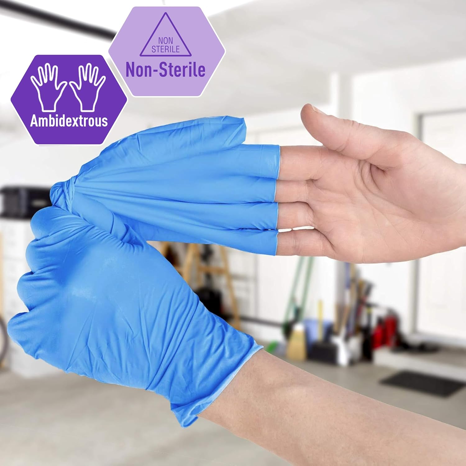 Powder-Free Nitrile/Vinyl Blen - Latex Disposable Glove avis et prix