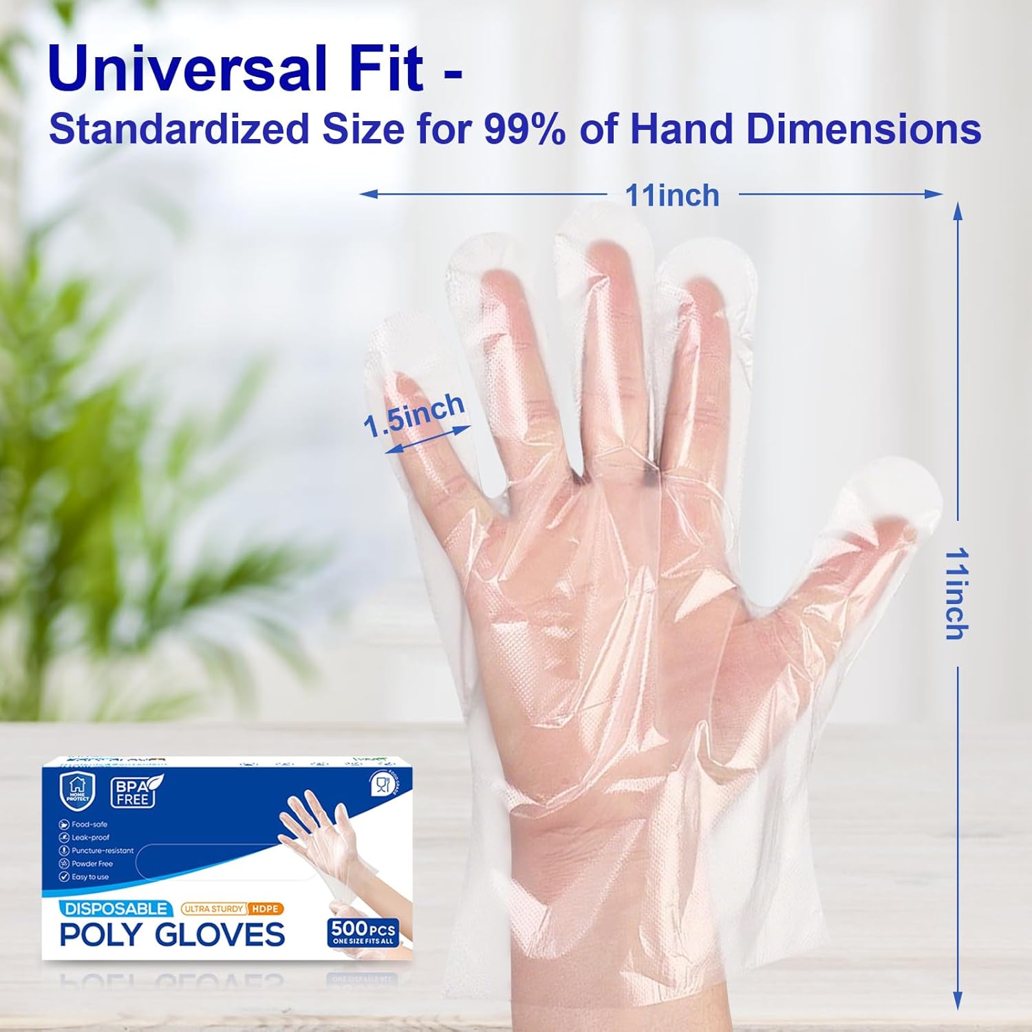 500 Pcs Disposable Food Prep G - Latex Disposable Glove avis et prix